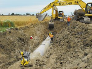 Pipe excavation and install